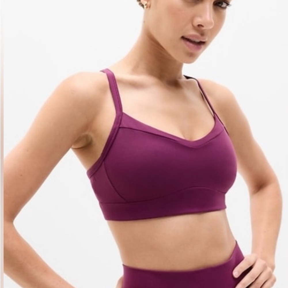 Athleta Vital Sports Bra D-DD- Plum